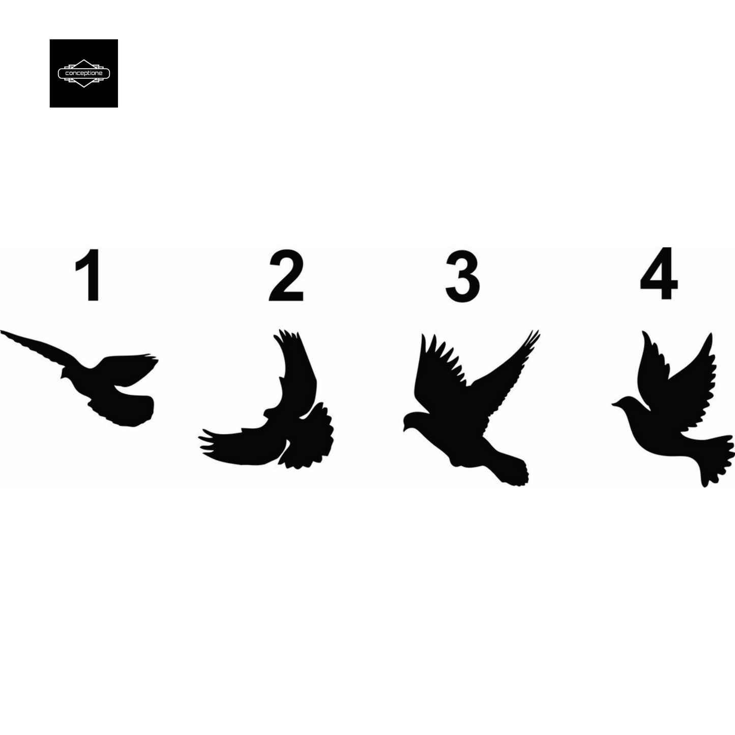 Birds Family Art Home Metal Wall Decoration