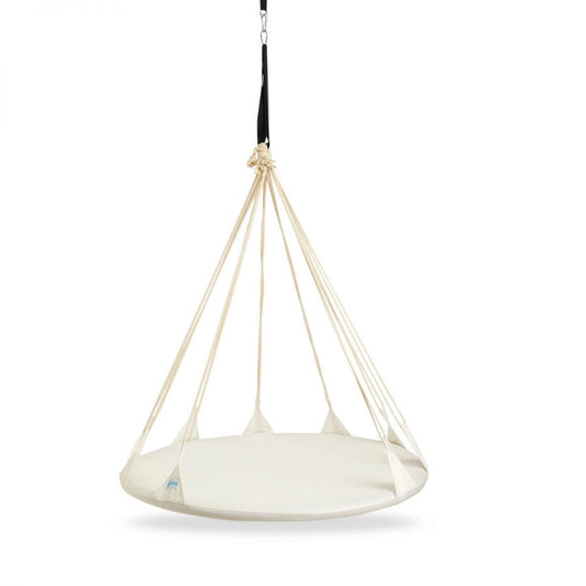 Phuket Home and Outdoor Hammock Swing with Pillows (White)