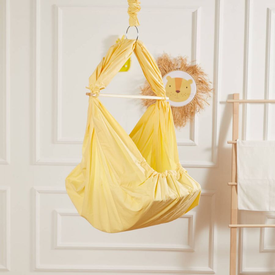 Stunning Baby Nursery Hammock Installation For Luxury Homes With Industrial Chic image