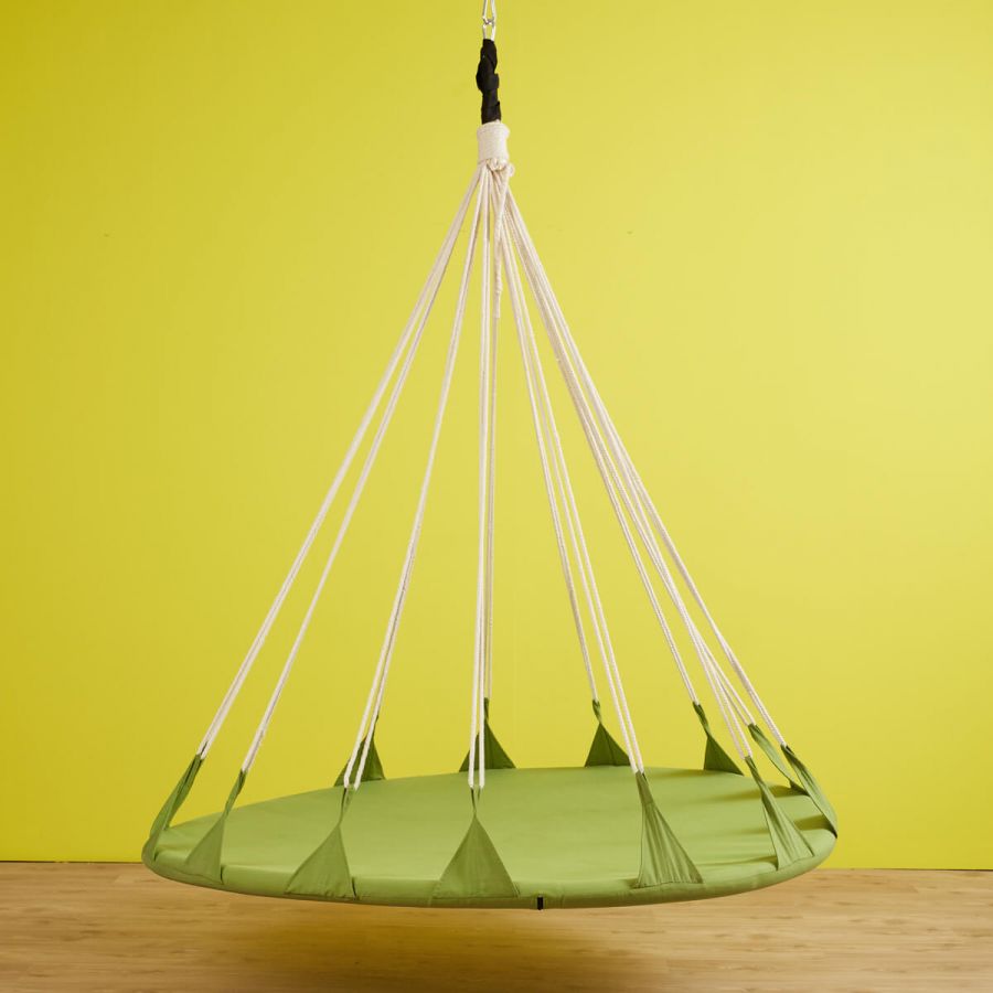 Ruby Pillowed Home and Outdoor Hammock Swing (Green)